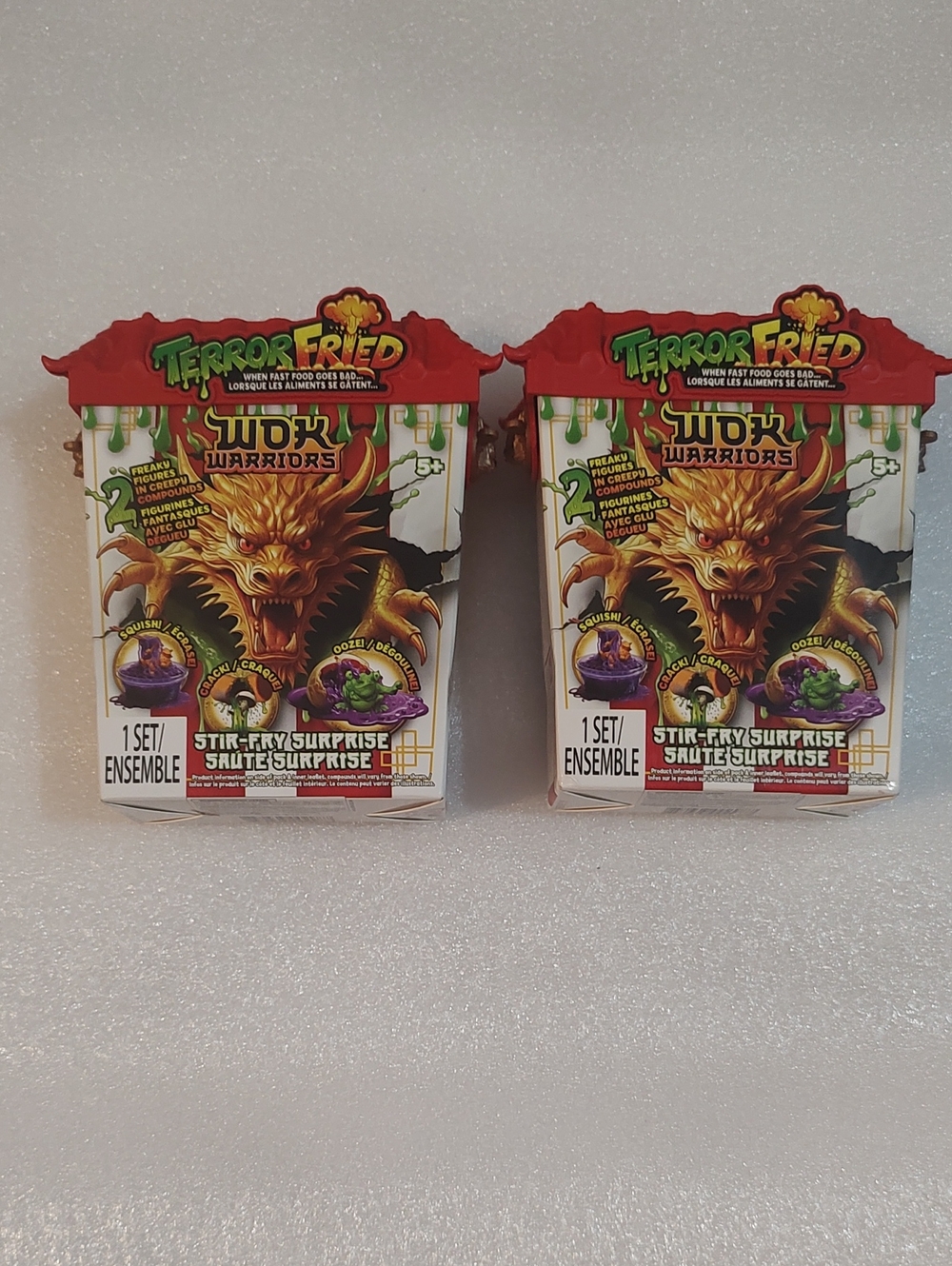 Wok Warriors Stir-Fry Surprise Toy Set - Red Lot Of 2